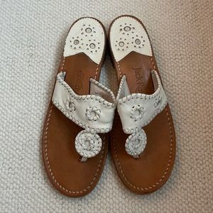 Jack Rogers Jack Flat Sandal in White